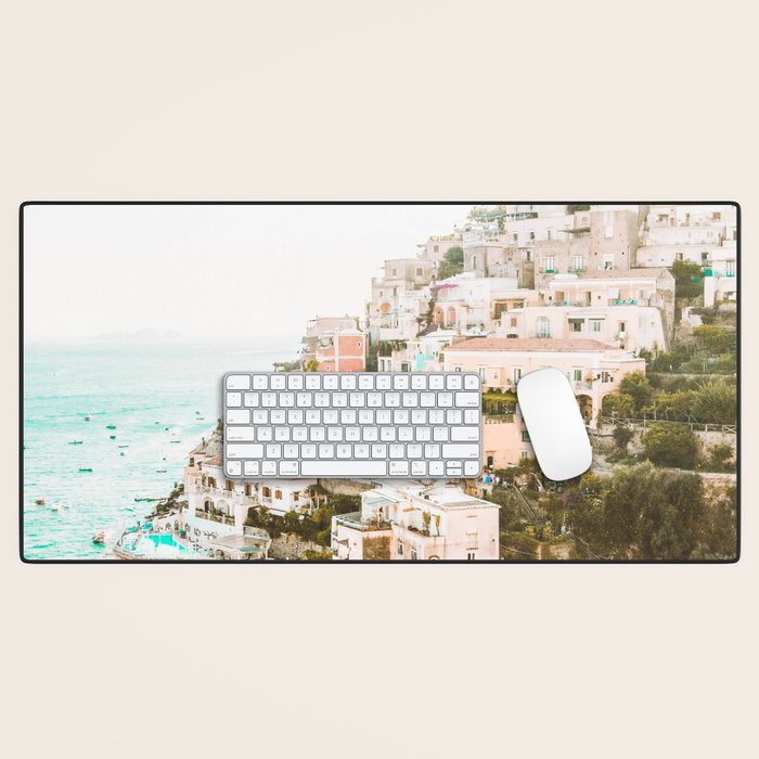 Positano, Italy Beach Vibes Photography Desk Mat Gallery Image 1