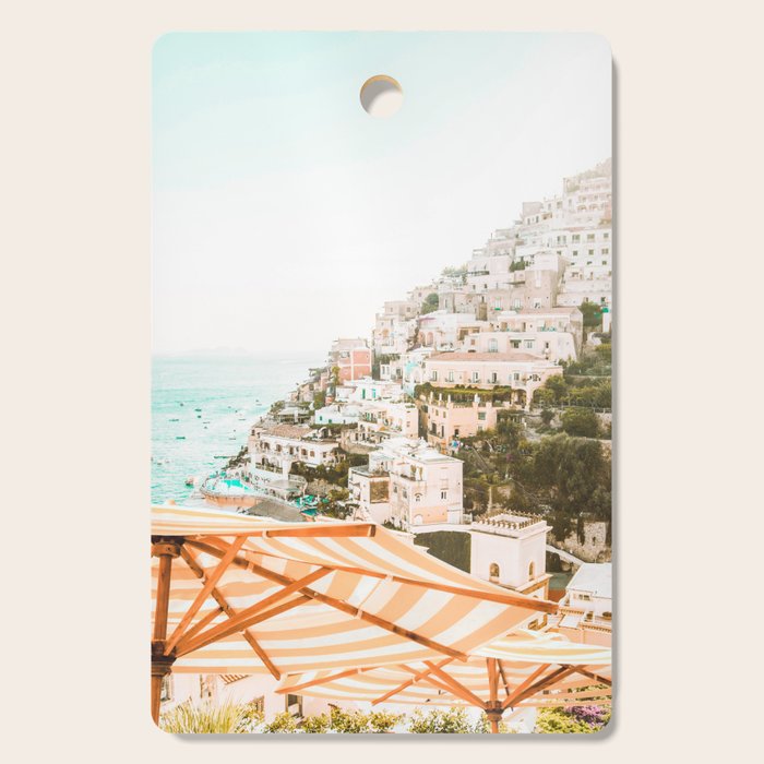 Positano, Italy Beach Vibes Photography Cutting Board Gallery Image 1