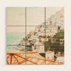 Positano, Italy Beach Vibes Photography Wood Wall Art Gallery Image 1