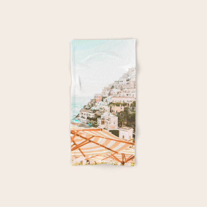 Positano, Italy Beach Vibes Photography Bath Towel Gallery Image 1
