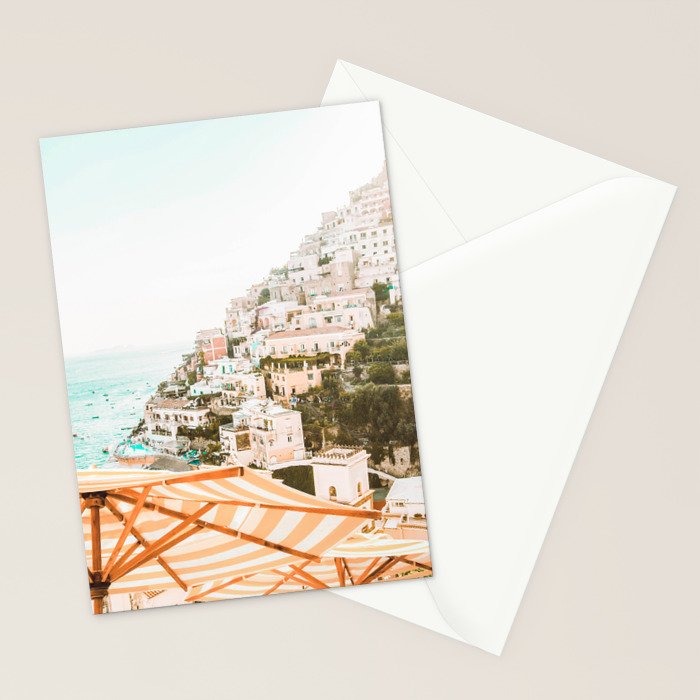 Positano, Italy Beach Vibes Photography Stationery Card Gallery Image 2