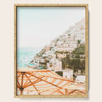 Positano, Italy Beach Vibes Photography Serving Tray Gallery Image 1