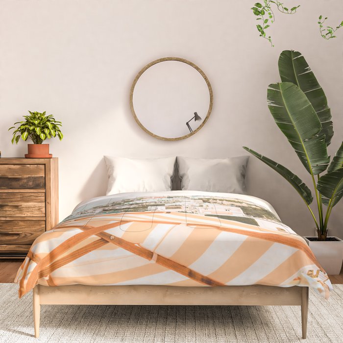 Positano, Italy Beach Vibes Photography Comforter Gallery Image 3
