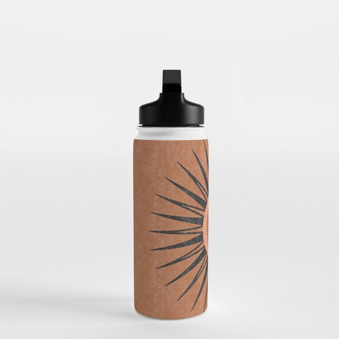 Terracotta Mid Century Sunburst Water Bottle Gallery Image 3