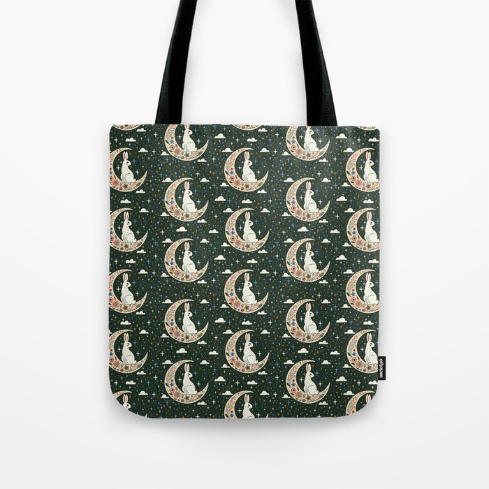 Rabbit on the moon  Tote Bag Gallery Image 1