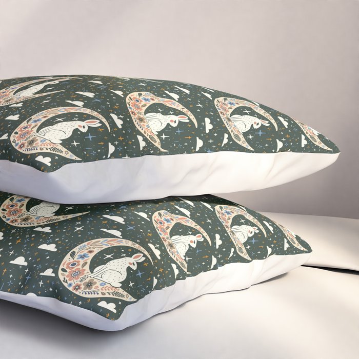 Rabbit on the moon  Pillow Sham Gallery Image 3