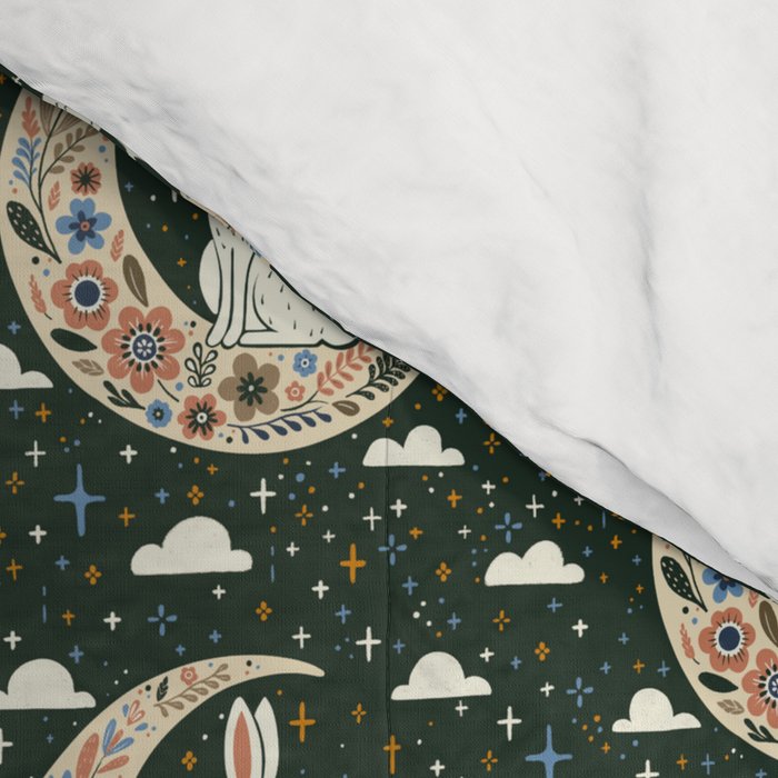 Rabbit on the moon  Comforter Gallery Image 4