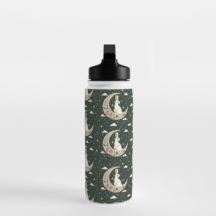 Rabbit on the moon  Water Bottle Gallery Image 3
