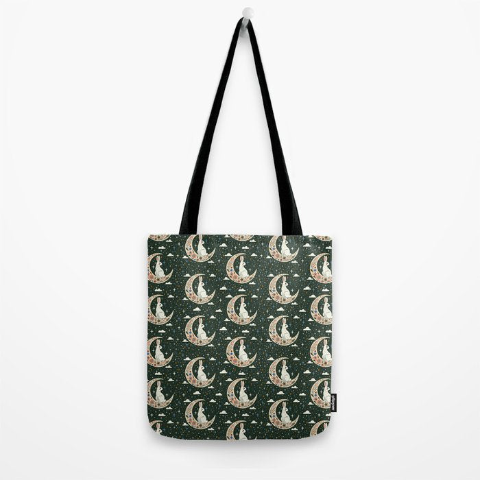 Rabbit on the moon  Tote Bag Gallery Image 2
