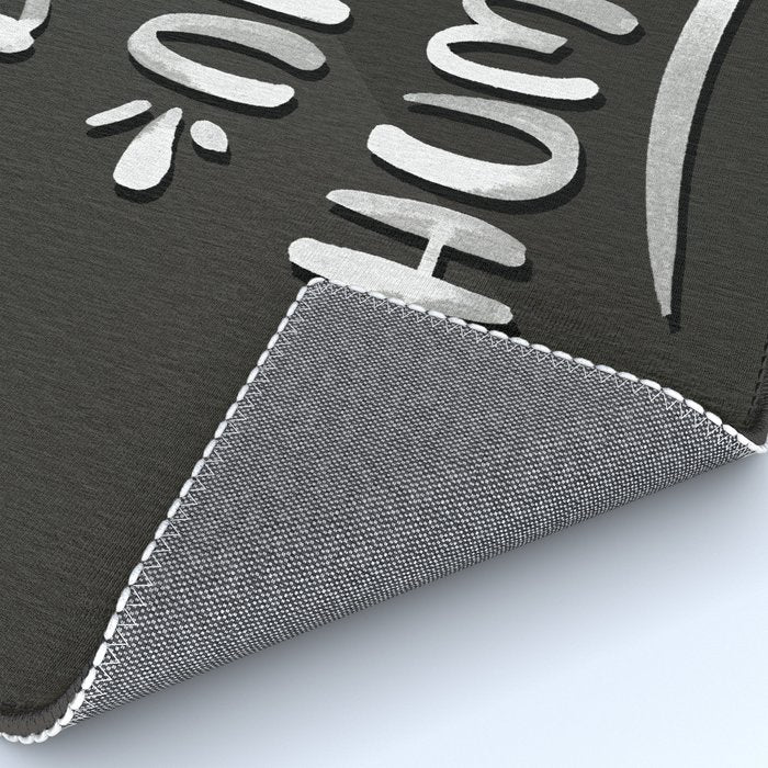 Be a Nice Human - White Type on Black Palette Rug Gallery Image 4