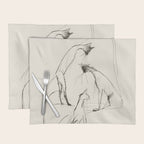 Modern Cat Sketch Placemat Gallery Image 1