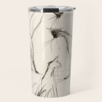 Modern Cat Sketch Travel Mug Gallery Image 1