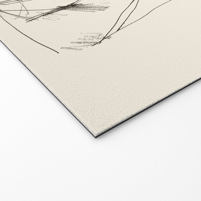 Modern Cat Sketch Welcome Mat Gallery Image 2