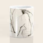 Modern Cat Sketch Coffee Mug Gallery Image 4
