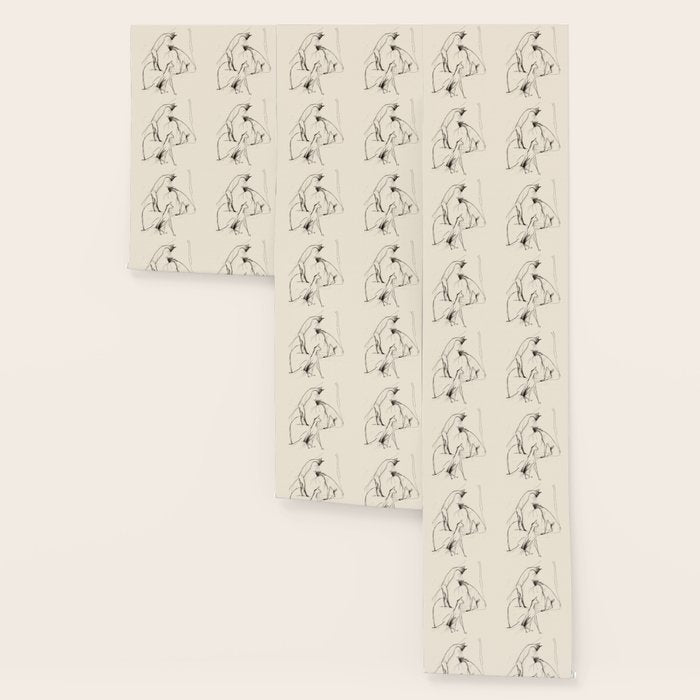 Modern Cat Sketch Wallpaper Gallery Image 3