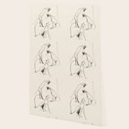 Modern Cat Sketch Wallpaper Gallery Image 2