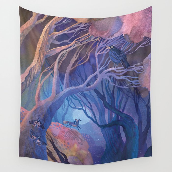 Blue Moon Wall Tapestry Gallery Image 4