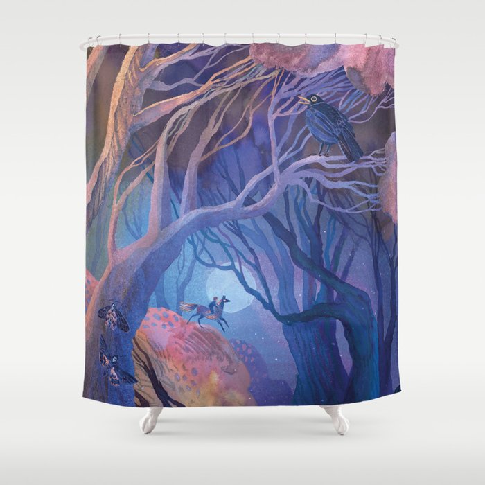 Blue Moon Shower Curtain Gallery Image 1