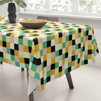 Bold Colorful Checks Pattern - Small XXXIII Tablecloth Gallery Image 3