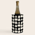 Card Suit Motifs I Black and White Wine Chiller Gallery Image 3