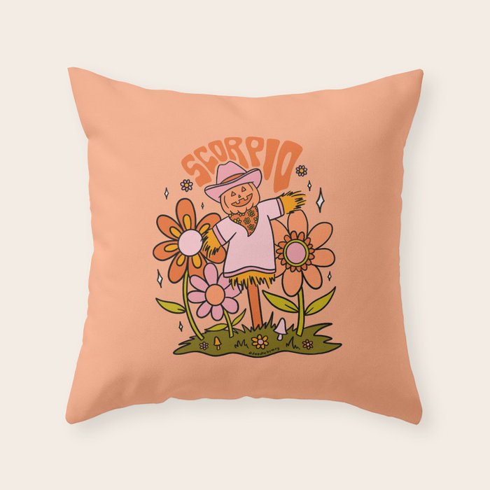 Scorpio Scarecrow Throw Pillow Gallery Image 6
