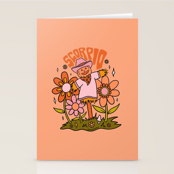 Scorpio Scarecrow Stationery Card Gallery Image 1