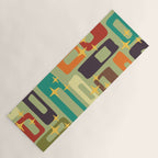 Retro Mid Century Modern Abstract Pattern 225 Yoga Mat Gallery Image 1