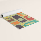 Retro Mid Century Modern Abstract Pattern 225 Yoga Mat Gallery Image 2