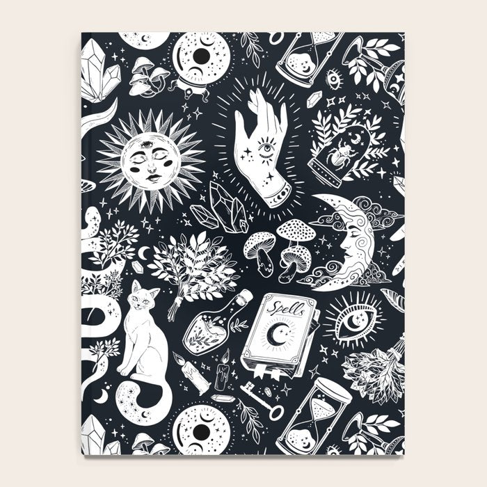 Witchy Things In Black And White Notebook Gallery Image 4