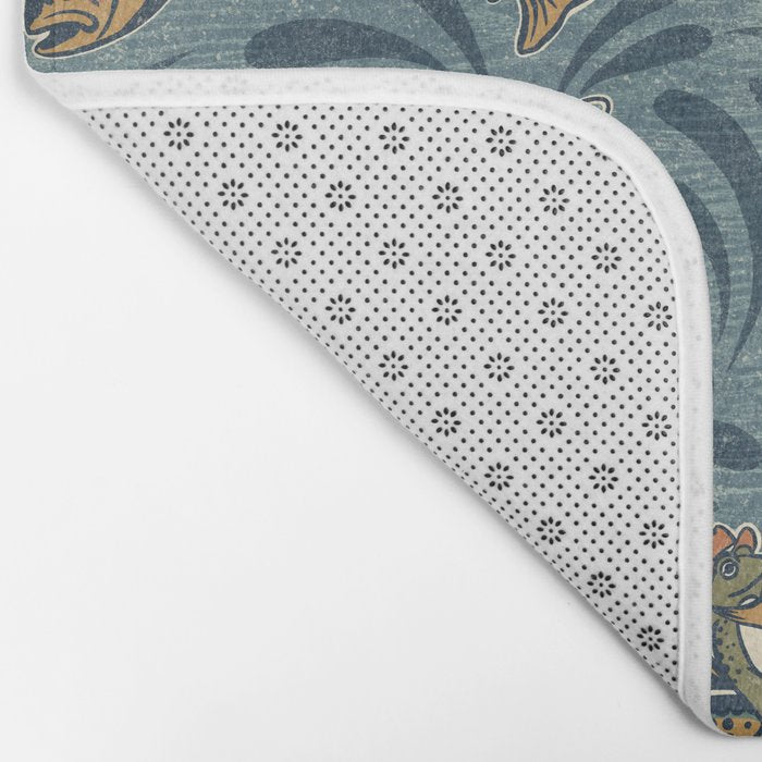 Rodeo Frogs - Blue Bath Mat Gallery Image 2