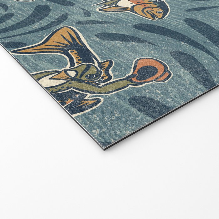 Rodeo Frogs - Blue Welcome Mat Gallery Image 2