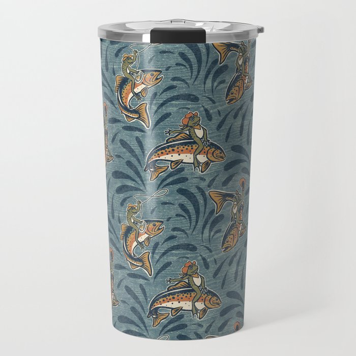 Rodeo Frogs - Blue Travel Mug Gallery Image 1