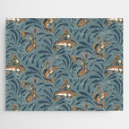 Rodeo Frogs - Blue Jigsaw Puzzle Gallery Image 1