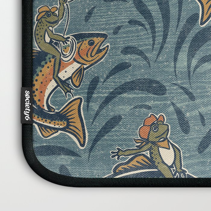 Rodeo Frogs - Blue Laptop Sleeve Gallery Image 3