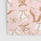 Pink Abstract Tiger Pattern Poster Gallery Image 3