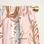 Pink Abstract Tiger Pattern Window Curtain Gallery Image 2