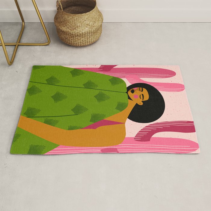 Pink Cactus Rug Gallery Image 1