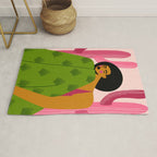 Pink Cactus Rug Gallery Image 1
