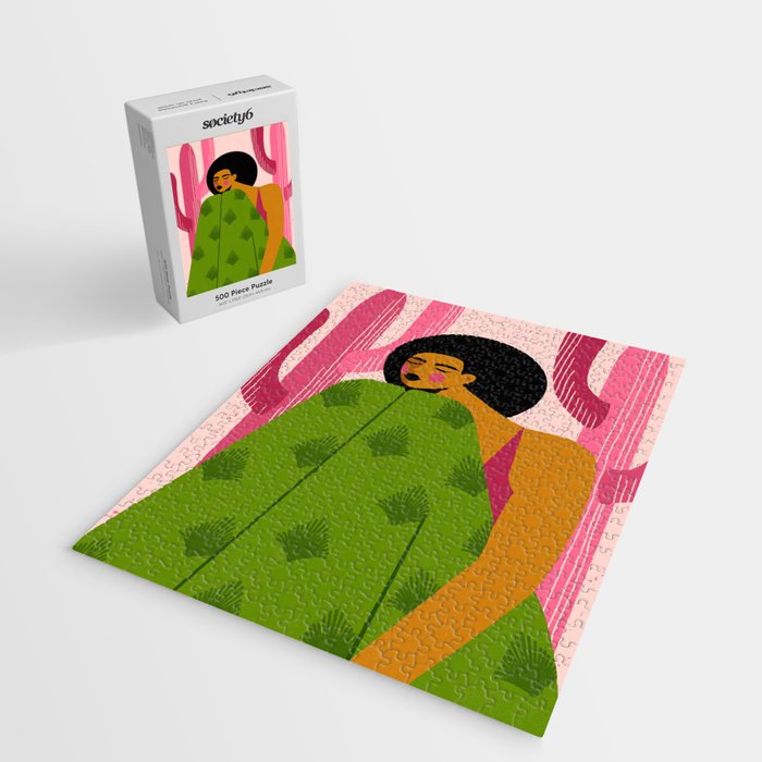 Pink Cactus Jigsaw Puzzle Gallery Image 2