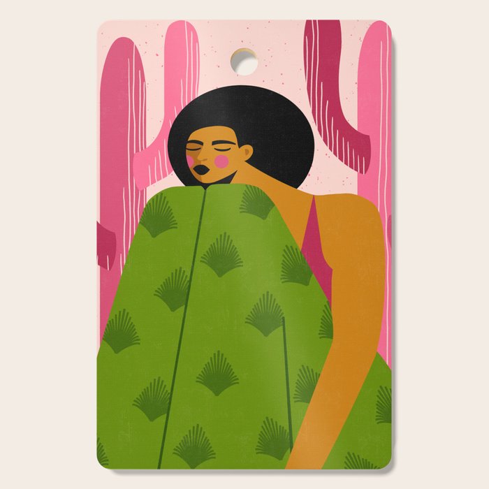 Pink Cactus Cutting Board Gallery Image 1