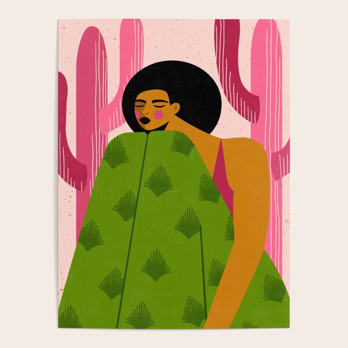 Pink Cactus Poster Gallery Image 4