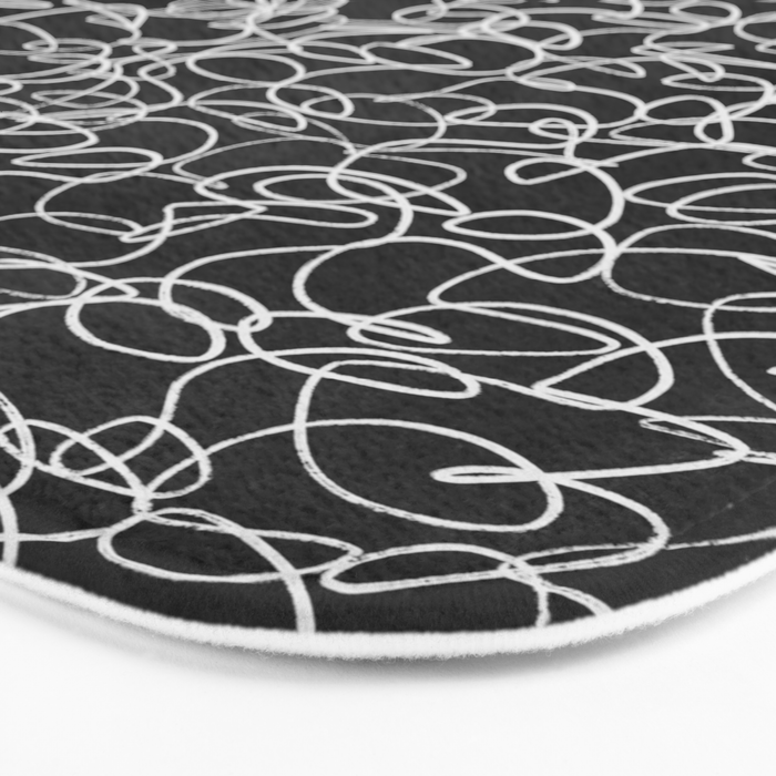 Onyx: Mid Century Abstract Art Bath Mat Gallery Image 3