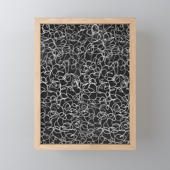 Onyx: Mid Century Abstract Art Mini Art Print Gallery Image 1