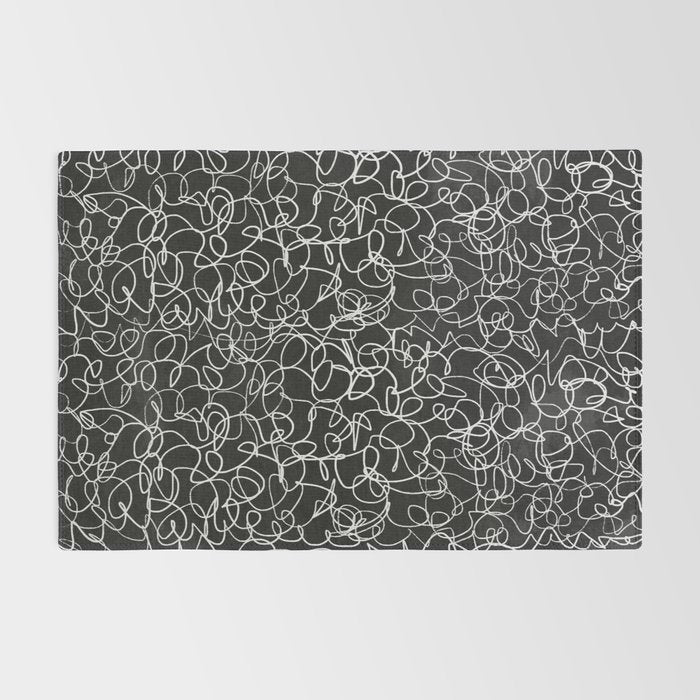 Onyx: Mid Century Abstract Art Rug Gallery Image 2