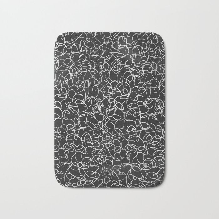 Onyx: Mid Century Abstract Art Bath Mat Gallery Image 1