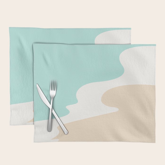 Sand and Sea Coastal Shoreline Placemat Gallery Image 1