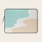 Sand and Sea Coastal Shoreline Laptop Sleeve Gallery Image 1
