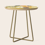 Matisse Flower Vase modern Illustration mustard yellow Side Table Gallery Image 1