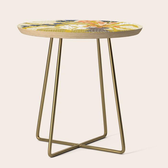 Matisse Flower Vase modern Illustration mustard yellow Side Table Gallery Image 1
