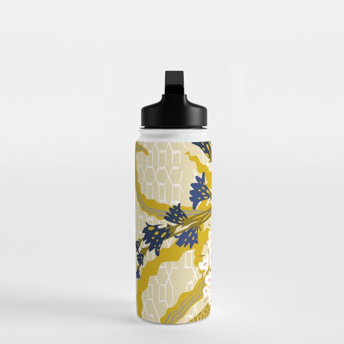 Matisse Flower Vase modern Illustration mustard yellow Water Bottle Gallery Image 3
